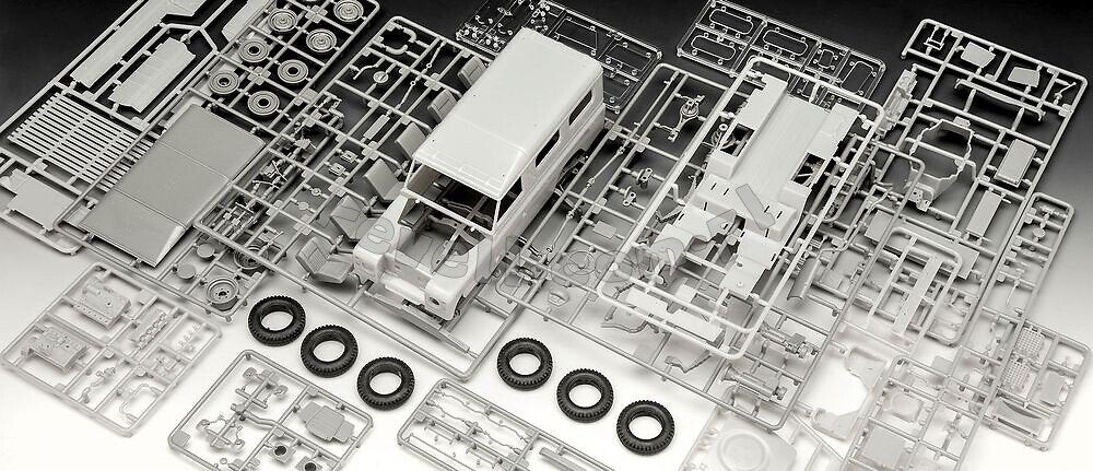 Revell 67056 Land Rover Series III LWB 109 commercial SET 1/24 – Bild 7