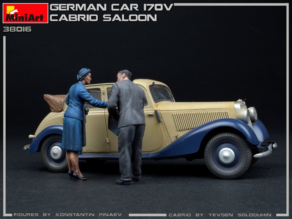 MiniArt 38016 GERMAN CAR 170V CONVERTIBLE SALOON 1/35 – imagen 3