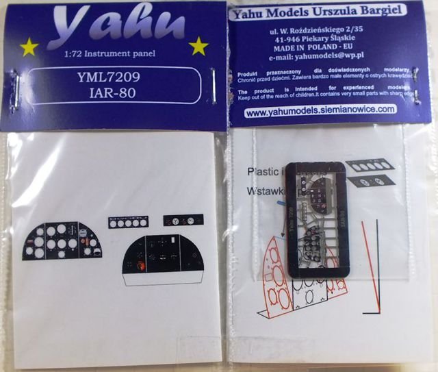 Yahu YML7209 IAR80 early (A-model / Parc Model) 1/72