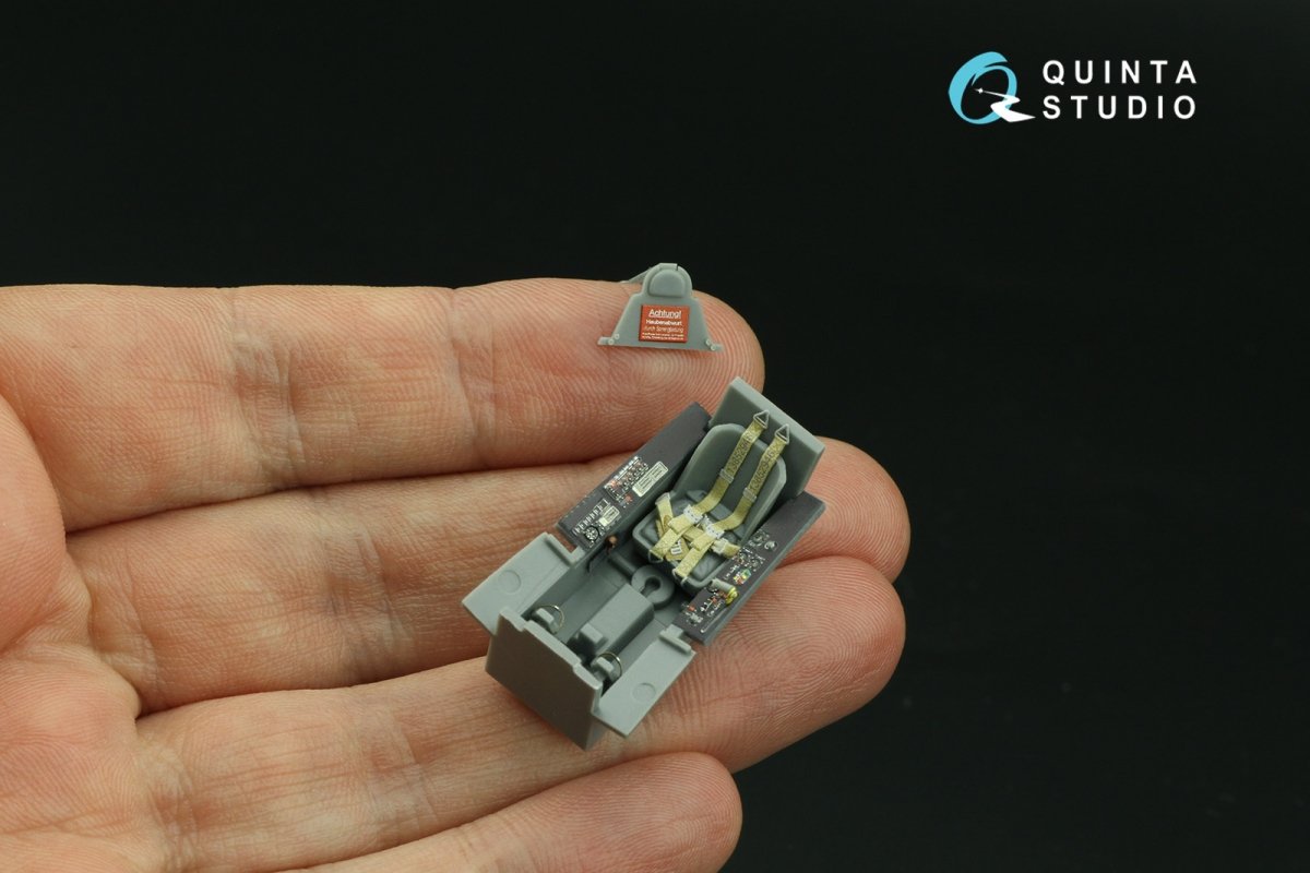 Quinta Studio QD48269 Fw 190A-8 3D-Printed &amp;amp; colored Interior on decal paper (Tamiya) 1/48 – image 6
