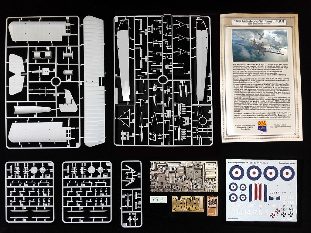 Copper State Models K1031P Premium Armstrong-Whitworth F.K.8 Late version 1/48
