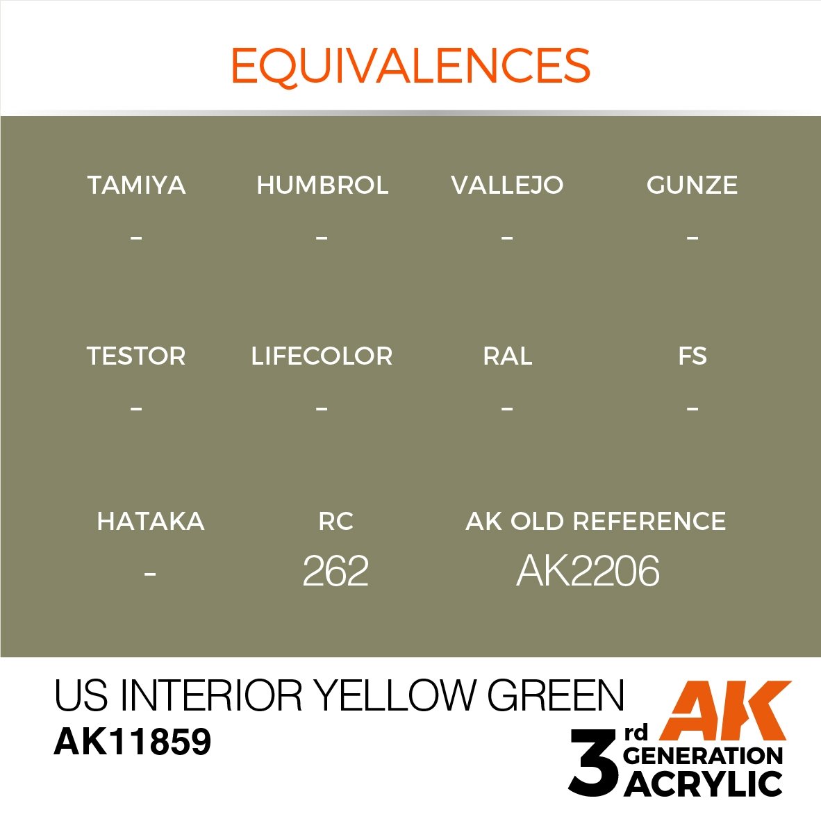AK Interactive AK11859 US INTERIOR YELLOW GREEN – AIR 17 ml – image 3
