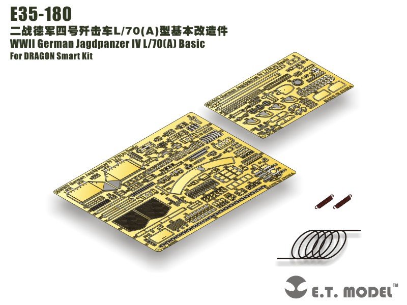 ET Model E35-180 WWII German Jagdpanzer IV L/70(A) Basic (Pour DRAGON Smart Kit) (1/35)