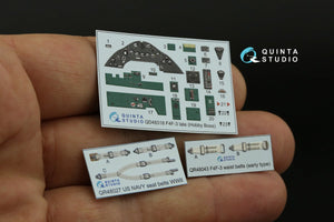 Quinta Studio QD48318 F4F-3 late 3D-Printed &amp;amp; colored Interior on decal paper (Hobby Boss) 1/48 – Bild 2