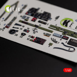 KELIK K48016 Р-47D &amp;quot;Thunderbolt&amp;quot; interior 3D decals for Italeri/Academy kit 1/48 – image 7