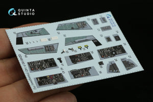 Quinta Studio QD48180 F-14D 3D-Printed &amp;amp; colored Interior on decal paper (Hasegawa) 1/48 – image 10