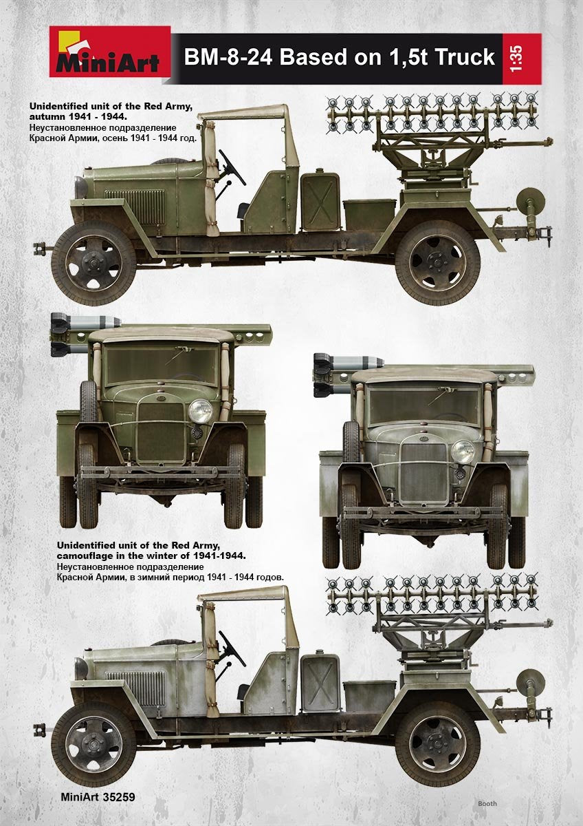 MiniArt 35259 Soviet Rocket Launcher BM-8-24 1/35 – image 3