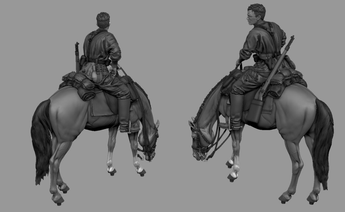 Panzer Art FI35-224 German mounted officer 8-th Waffen-SS Division Florian Geyer 1/35 – Bild 2