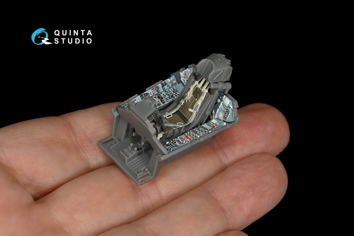 Quinta Studio QD48148 Su-27 3D-Printed &amp;amp; colored Interior on decal paper (for GWH kit) 1/48 – immagine 7