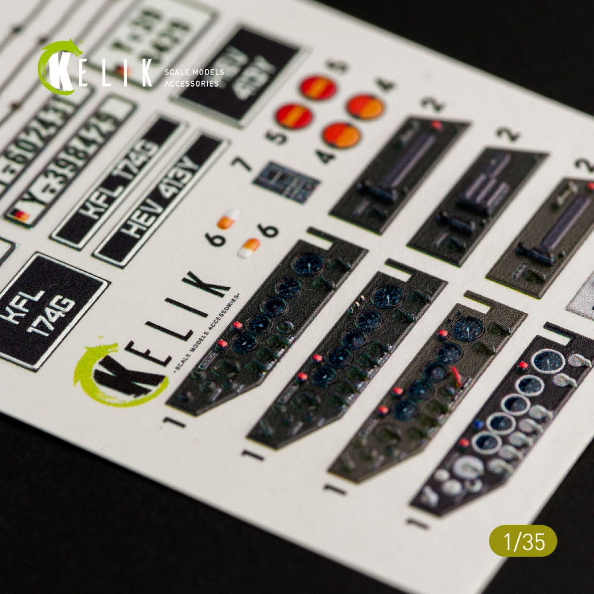 KELIK K35008 UNIMOG 404 INTERIOR 3D DECALS FOR ICM KIT 1/35 – immagine 2