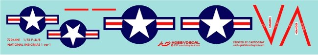 HobbyDecal AL72003V1 F-4J VF-84 Jolly Rogers Late 1971 1/72 – obrázek 7