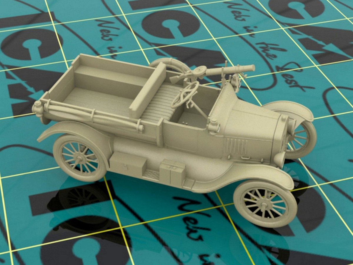 ICM 35607 WWI ANZAC Car Model T 1917 LCP with Vickers MG 1/35 – Bild 3