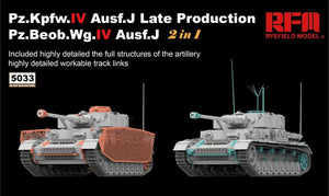 Rye Field Model 5033 Pz.Kpfw.IV Ausf.J Late Production/ Pz.Beob.Wg.IV Ausf.J 2 in 1 1/35 – obrázek 2