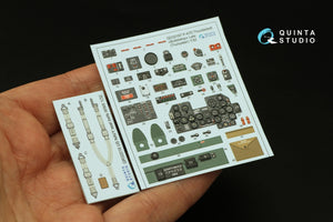 Quinta Studio QD32187 P-47D Thunderbolt Bubbletop (Late) 3D-Printed colored Interior on decal paper (Trumpeter) 1/32 – image 3