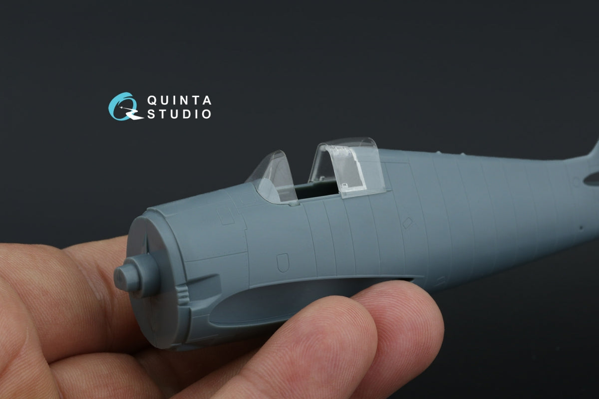 Quinta Studio QC72008 F6F-3/5 Hellcat vacuumed clear canopy (Eduard) 1/72 – image 4