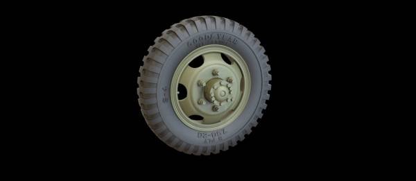 Panzer Art RE35-447 GMC wheels with mud tracks 1/35 – Bild 4