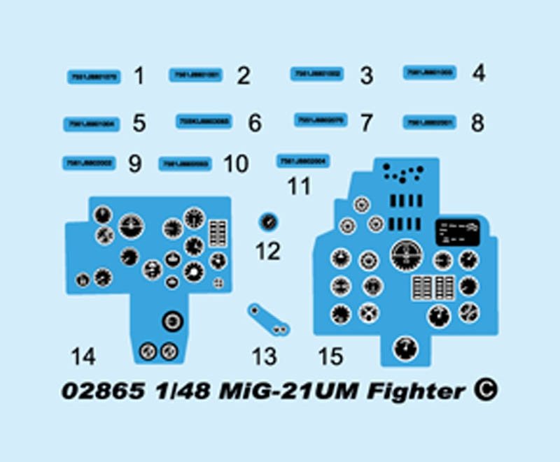 Trumpeter 02865 MiG-21UM Mongol B 1/48 – image 6