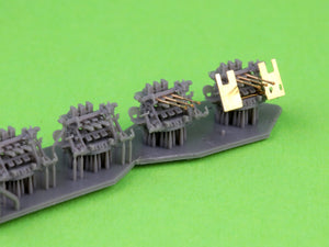 Master SM-350-125 IJN Type 96 25mm - POTRÓJNA podstawa - późna z celownikiem mechanicznym &amp;quot;Le Prieur&amp;quot; (6 szt.) 1/350 – obrázek 5