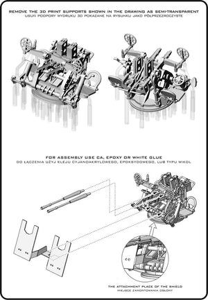 Master SM-200-011 IJN Type 96 25mm - PODWÓJNA podstawa - wczesna z celownikiem pierścieniowym (4 szt.) 1/200 – obrázek 7