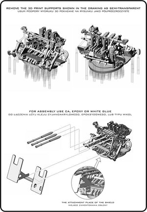 Master SM-350-125 IJN Type 96 25mm - POTRÓJNA podstawa - późna z celownikiem mechanicznym &amp;quot;Le Prieur&amp;quot; (6 szt.) 1/350 – obrázek 7