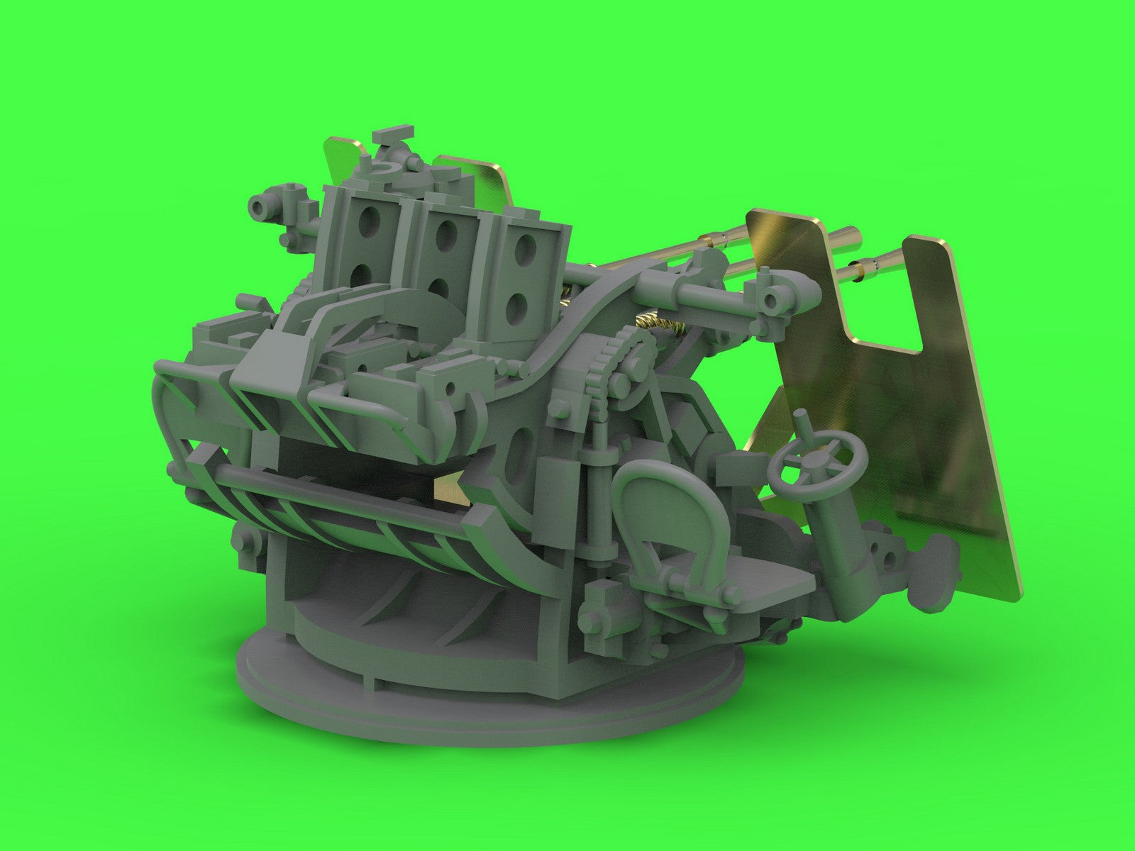Master SM-200-014 IJN Type 96 25mm - POTRÓJNA podstawa - późna z celownikiem mechanicznym &amp;quot;Le Prieur&amp;quot; (4 szt.) 1/200 – obrázek 9