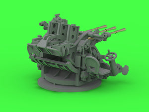 Master SM-200-014 IJN Type 96 25mm - POTRÓJNA podstawa - późna z celownikiem mechanicznym &amp;quot;Le Prieur&amp;quot; (4 szt.) 1/200 – obrázek 10