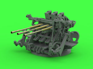 Master SM-200-014 IJN Type 96 25mm - POTRÓJNA podstawa - późna z celownikiem mechanicznym &amp;quot;Le Prieur&amp;quot; (4 szt.) 1/200 – obrázek 15