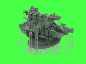 Master SM-200-014 IJN Type 96 25mm - POTRÓJNA podstawa - późna z celownikiem mechanicznym &amp;quot;Le Prieur&amp;quot; (4 szt.) 1/200 – obrázek 13