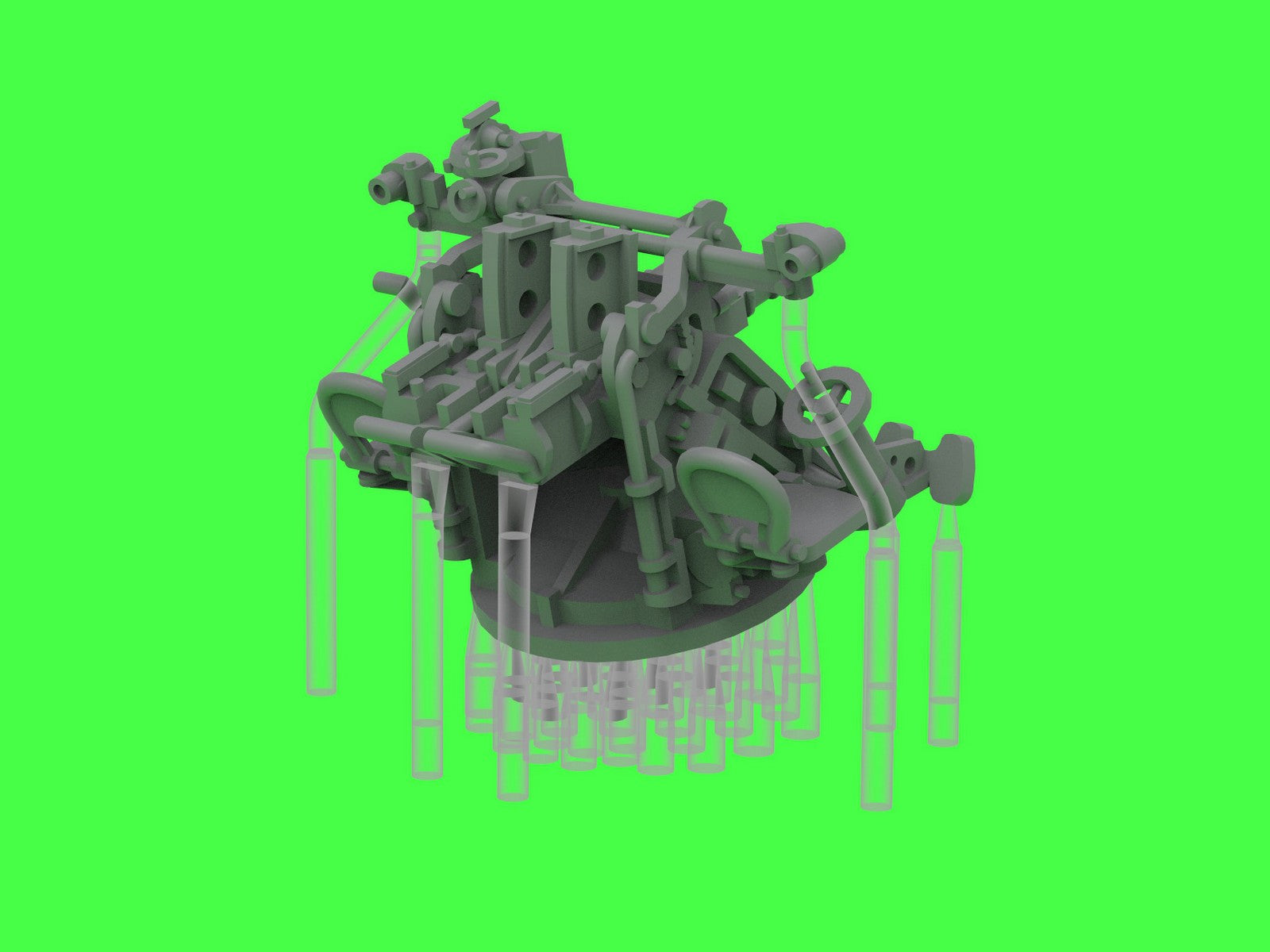 Master SM-350-123 IJN Type 96 25mm - PODWÓJNA podstawa - późna z celownikiem mechanicznym &amp;quot;Le Prieur&amp;quot; (6 szt.) 1/350 – obrázek 12
