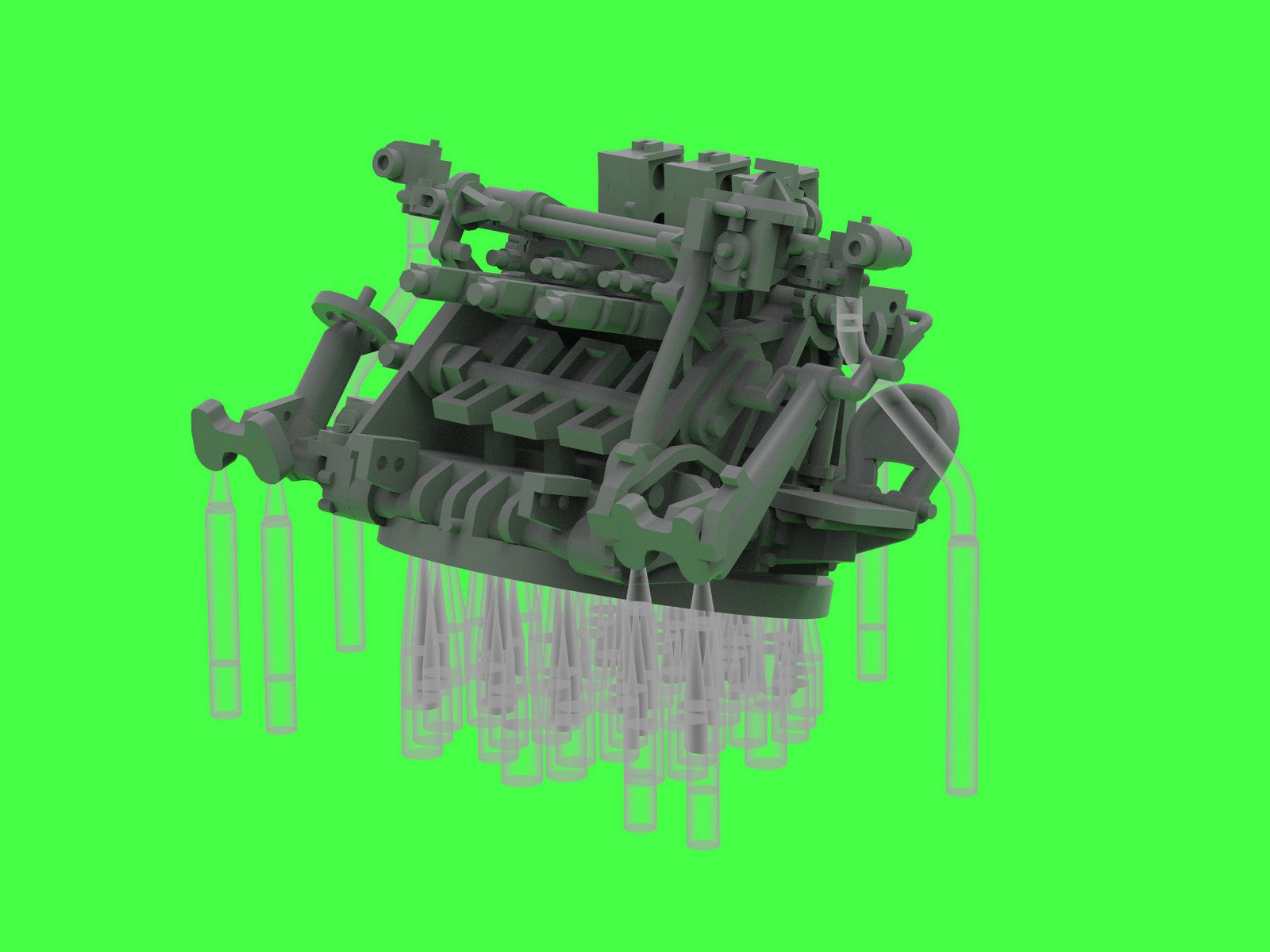 Master SM-350-125 IJN Type 96 25mm - POTRÓJNA podstawa - późna z celownikiem mechanicznym &amp;quot;Le Prieur&amp;quot; (6 szt.) 1/350 – obrázek 13