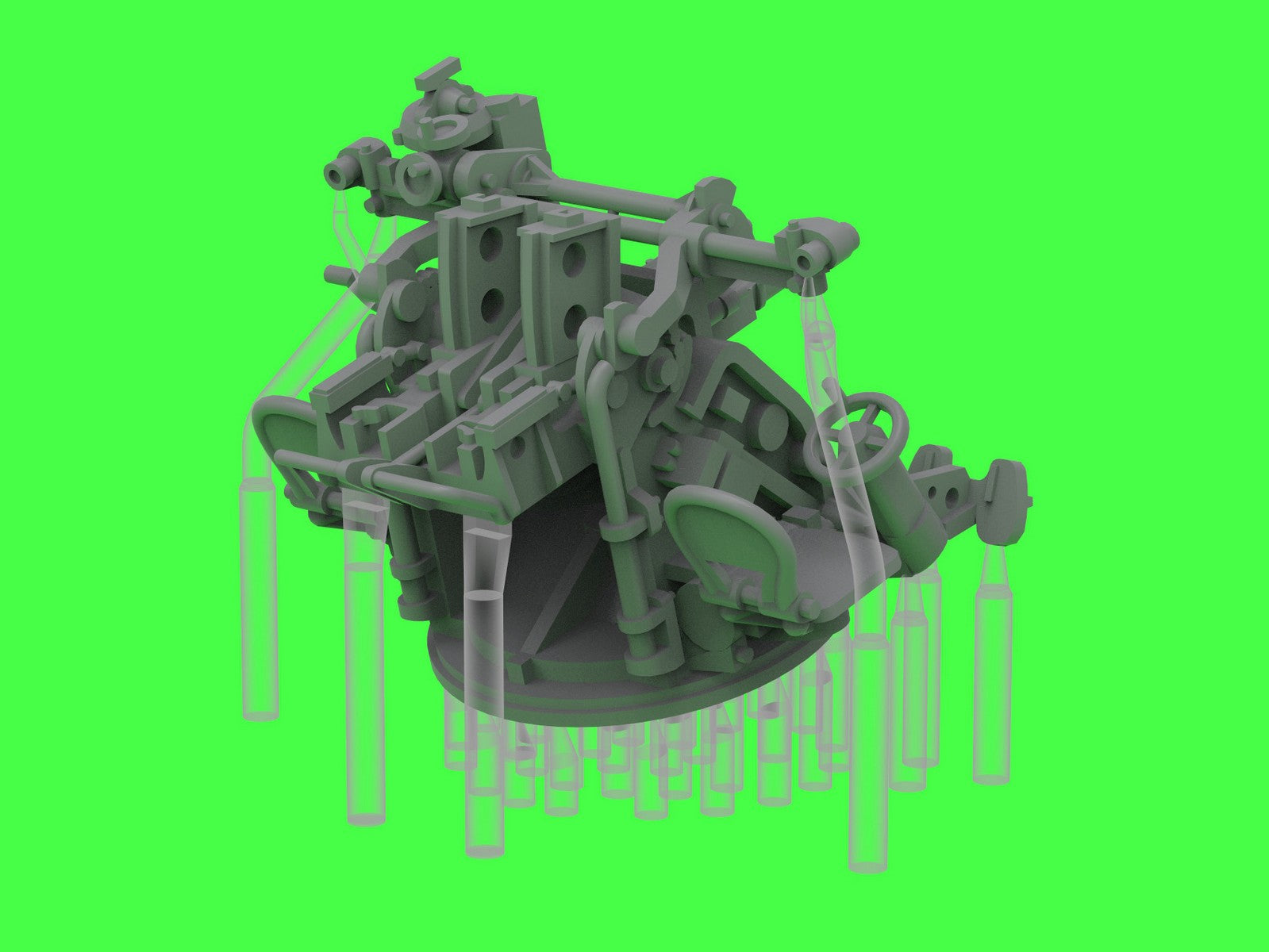 Master SM-200-012 IJN Type 96 25mm - PODWÓJNA podstawa - późna z celownikiem mechanicznym &amp;quot;Le Prieur&amp;quot; (4 szt.) 1/200 – image 13