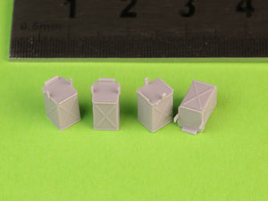 Master GM-35-072 D68375 Ammunition Boxes (50 rounds) for Browning M2 .50 rifle - used in early WWII (6 pcs.) - CLOSED 1/35 – imagen 3