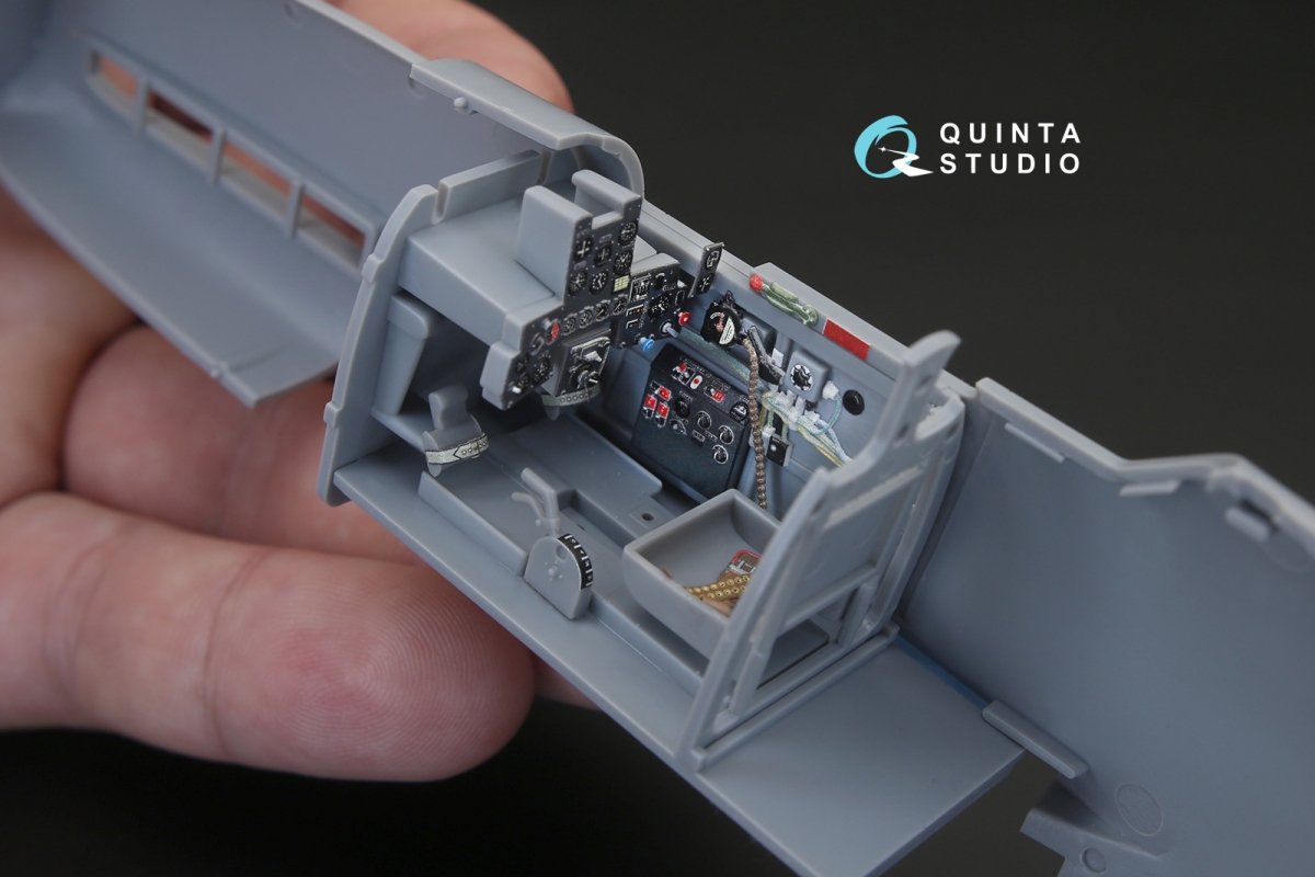 Quinta Studio QD32066 Ki-61-I 3D-Printed &amp;amp; colored Interior on decal paper (for Hasegawa kit) 1/32 – image 6