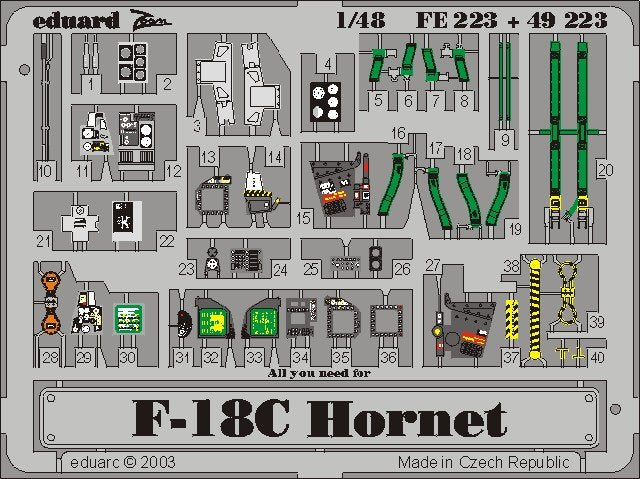 Eduard FE223 F-18C 1/48 Hasegawa