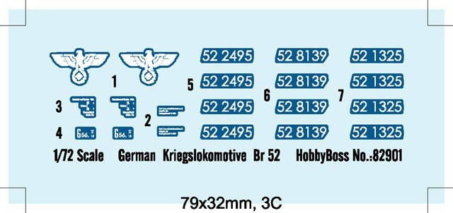 Hobby Boss 82901 German Kriegslokomotive BR-52 1/72 – image 4