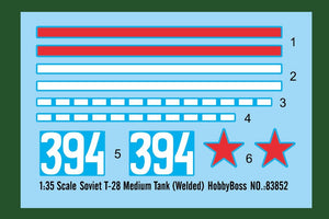 Hobby Boss 83852 Soviet T-28 Medium Tank Welded – imagen 4