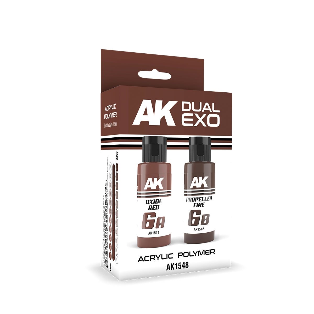 AK Interactive AK1548 DUAL EXO SET 6 – 6A OXIDE RED &amp;amp; 6B PROPELLER FIRE