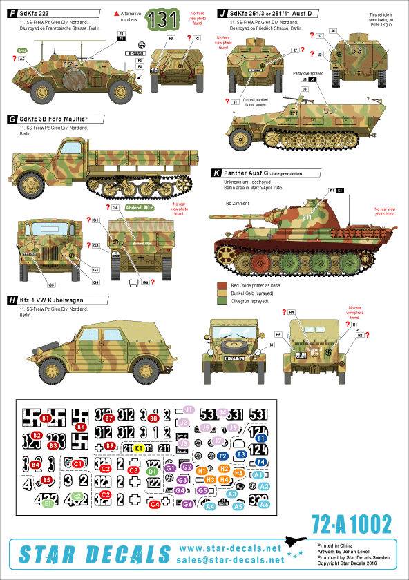 Star Decals 72-A1002 Bataille de Berlin 45 #2 1/72 – image 2