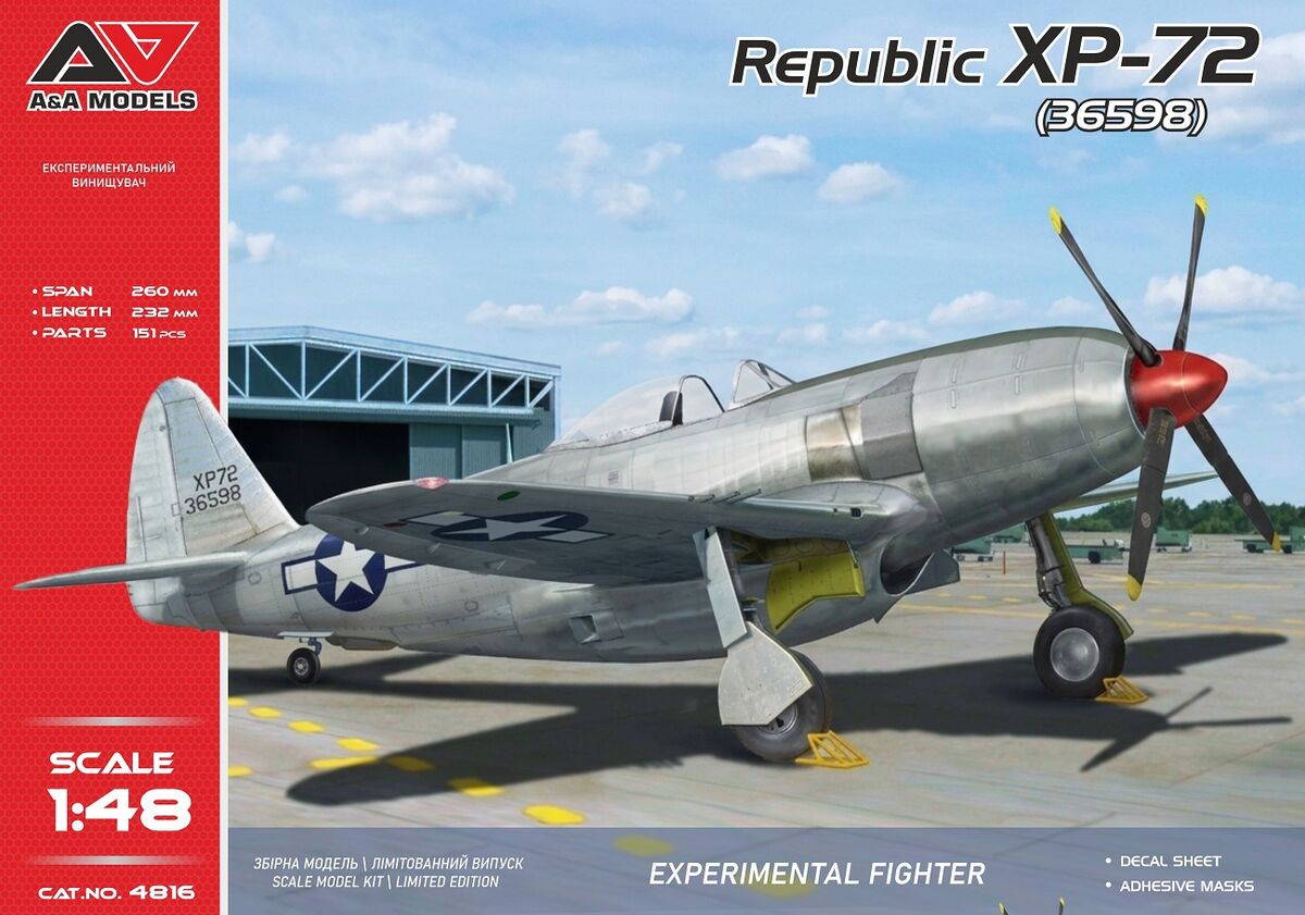 A&amp;amp;A Models 4816 Republic XP-72 1/48