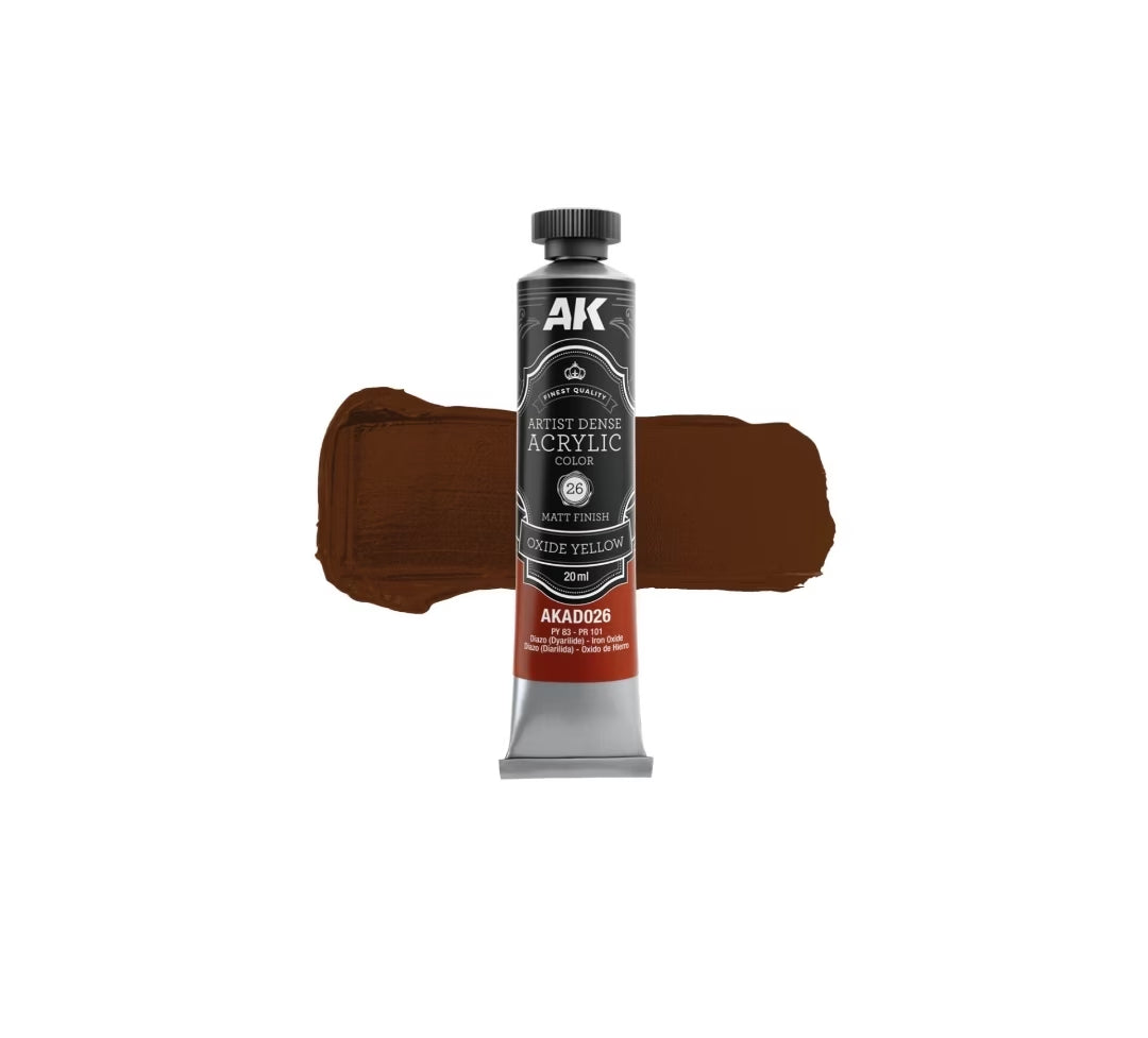 AK Interactive AKAD026 Artist Dense Acrylic - Oxide Yellow