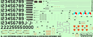 ModelMaker Decals D48165 Netherlands F-16 NTM 2018 1/48 – imagen 3