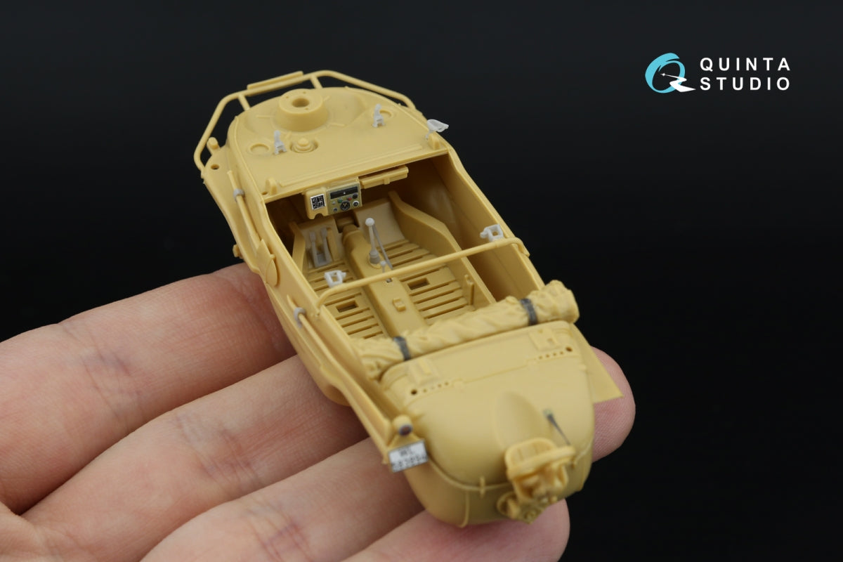 Quinta Studio QD+48553 Schwimmwagen type 166 3D-Printed &amp;amp; colored Interior on decal paper (Tamiya) (with 3D-printed resin parts) 1/48 – Bild 12