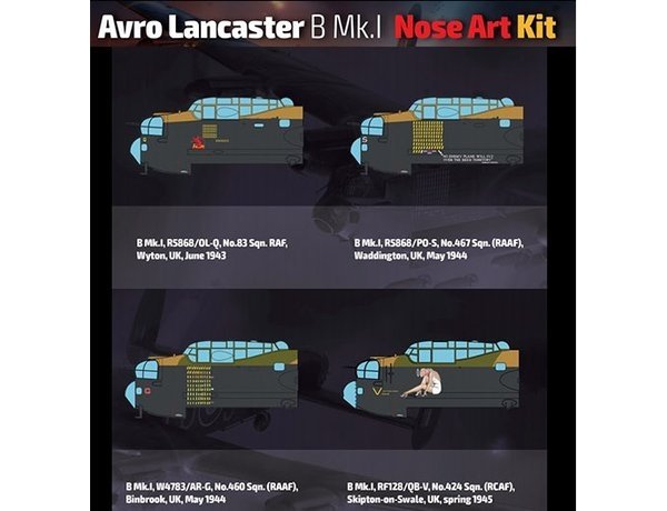 HK MODELS 01E033 Avro Lancaster B Mk.I Nose Art Kit 1/32 – image 3