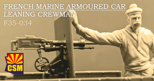 Copper State Models F35-034 French marine armored car leaning crewman 1/35