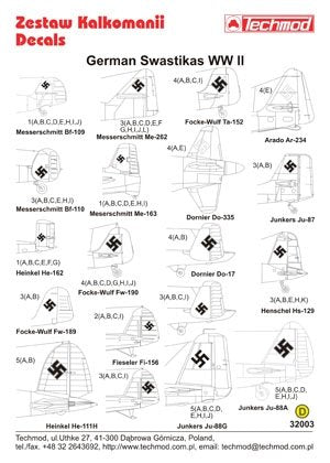 Techmod 32003 - German WWII Swastikas 1/32 – Bild 2