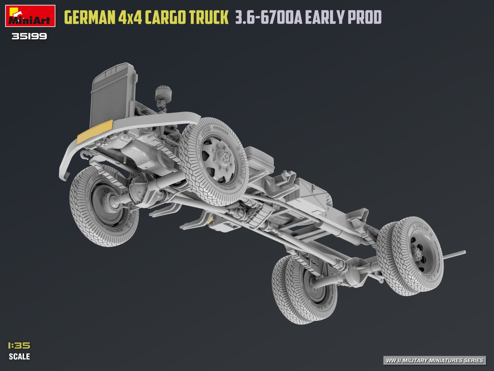 MiniArt 35199 German 3t 4x4 Cargo Truck 3.6-6700A 1/35 – image 3
