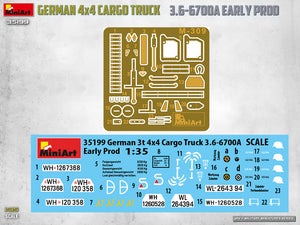 MiniArt 35199 German 3t 4x4 Cargo Truck 3.6-6700A 1/35 – image 5
