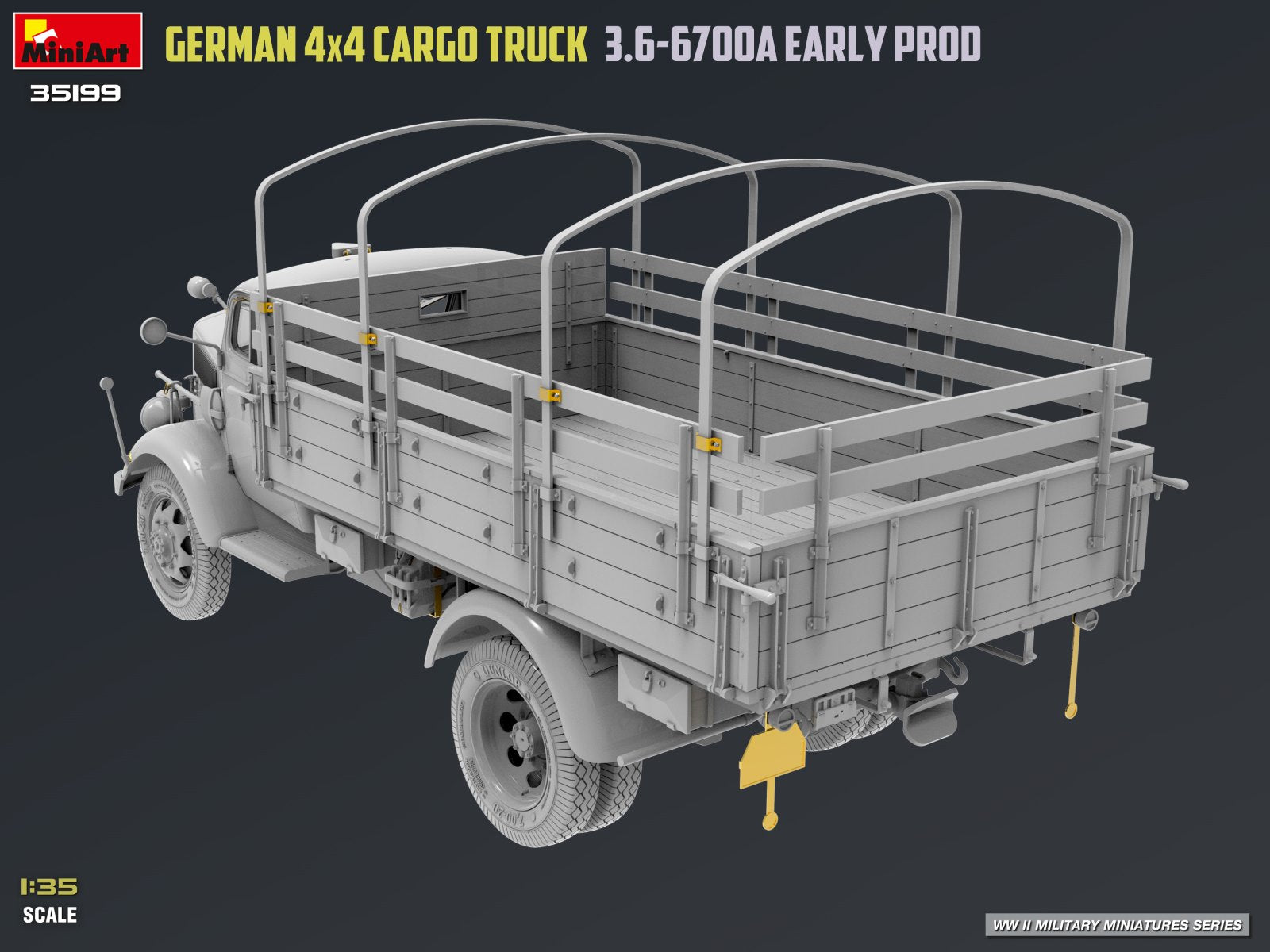 MiniArt 35199 German 3t 4x4 Cargo Truck 3.6-6700A 1/35 – image 24