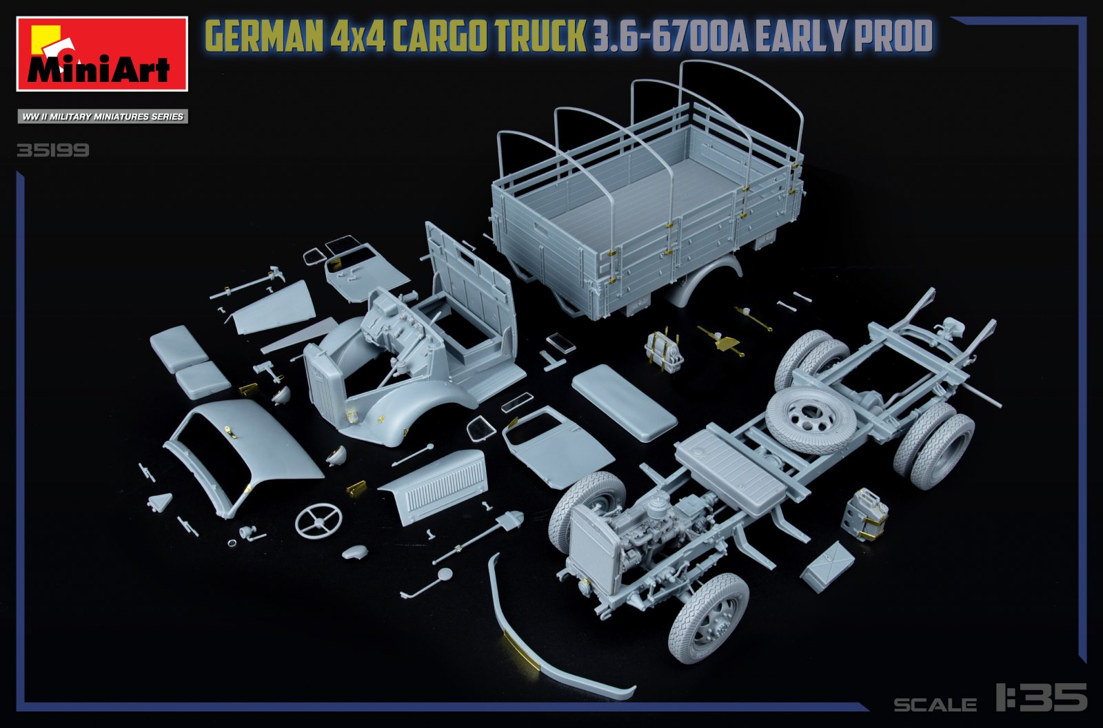 MiniArt 35199 German 3t 4x4 Cargo Truck 3.6-6700A 1/35 – image 30