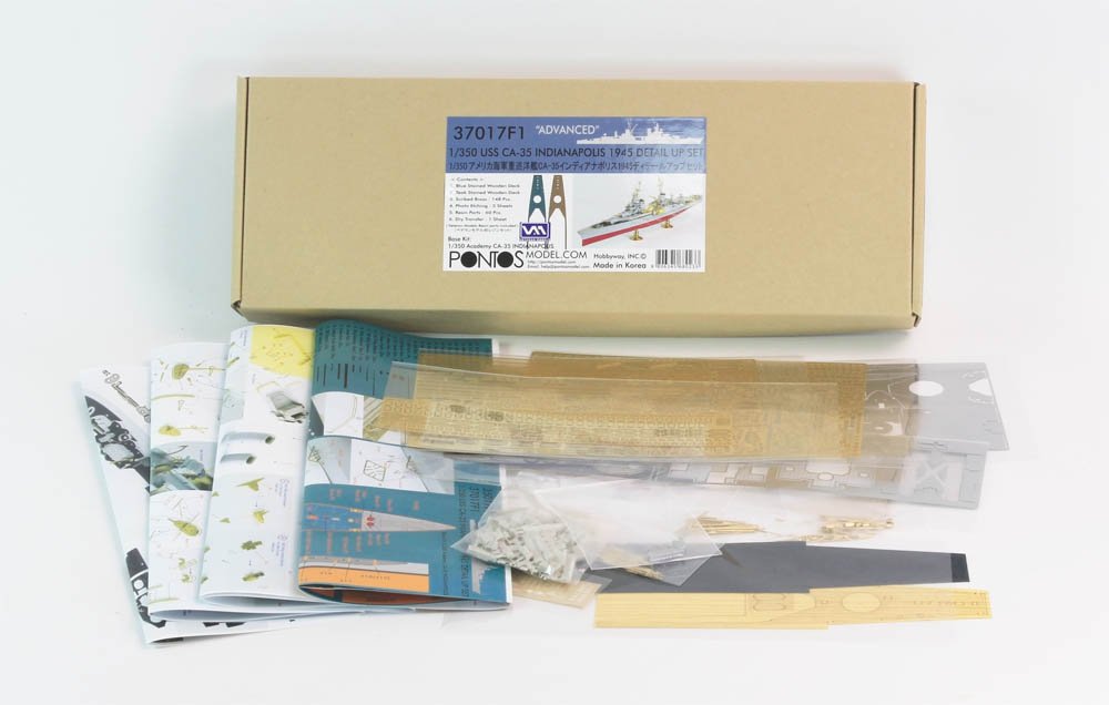 Pontos 37017F1 USS CA-35 Indianapolis 1945 Detail Up Set ADVANCED 1/350 – image 12